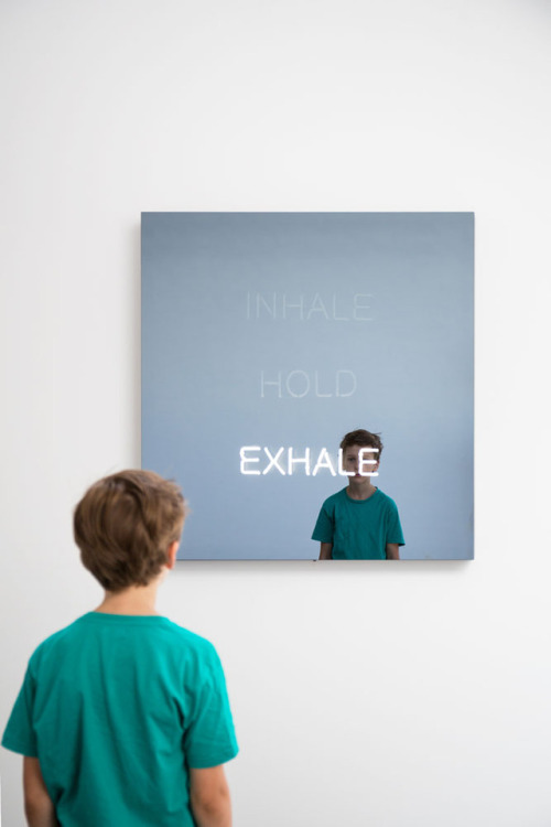 contemporary-art-blog: Jeppe Hein, Inhale Hol Exhale, 2016