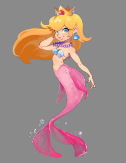 zambiie:Mermaid Peach comm for anonymous