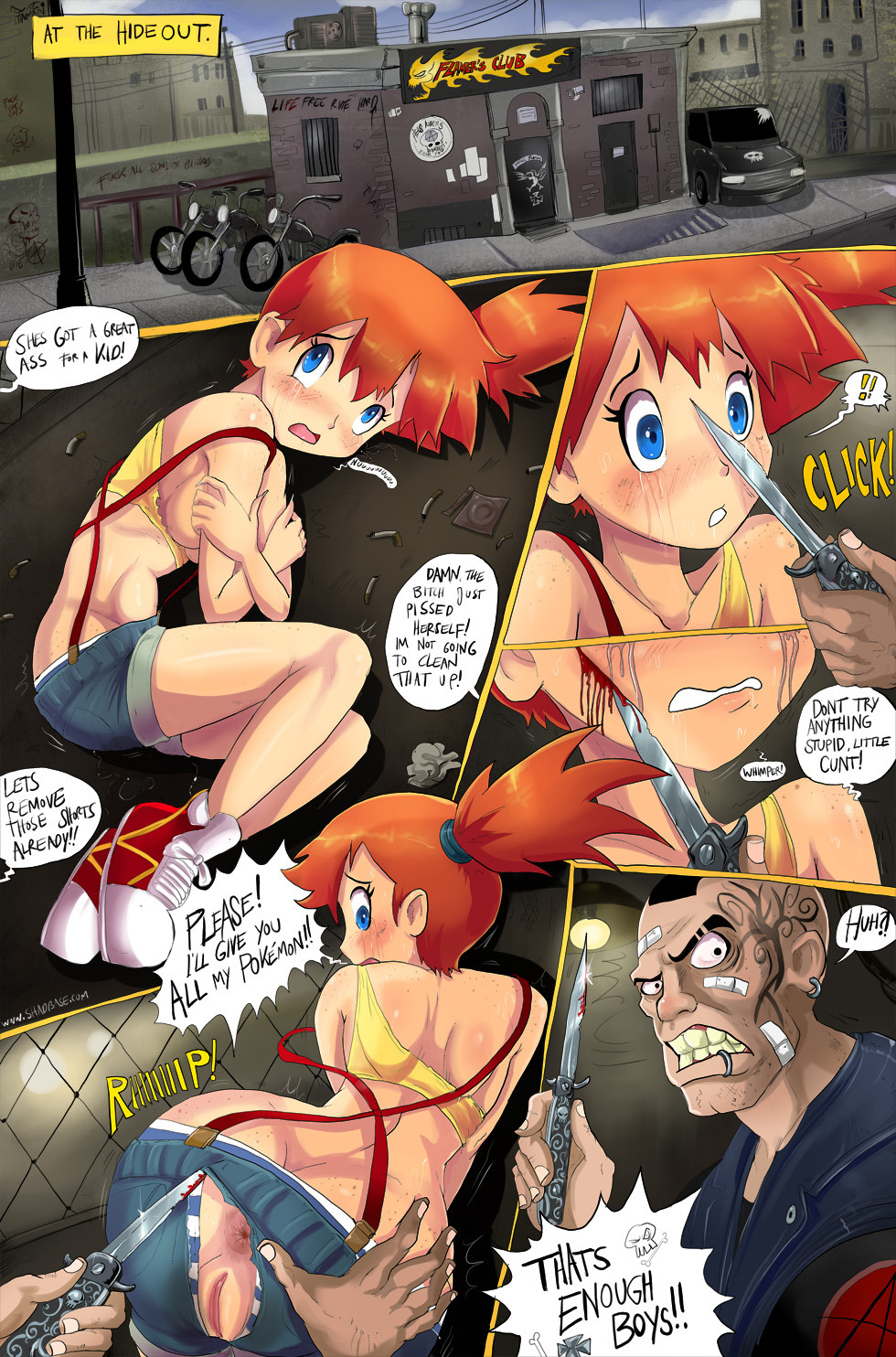 shadbase:  &ldquo;Misty Gets Wet&rdquo; Shadbase comic from 2012 All characters