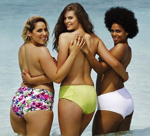 Three models and one fashion blogger recreated the Sports Illustrated Magazine cover shoot to show t