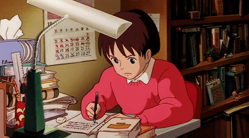 xaceofanimex: Whisper Of The Heart, back to school i guess.