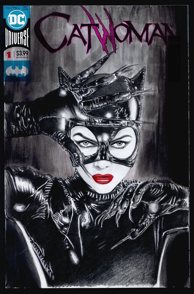 Howard Chaykin  BatmanCatwoman Follow the Money 2011  Original Comic  Arts  Illustrations  Finarte casa daste