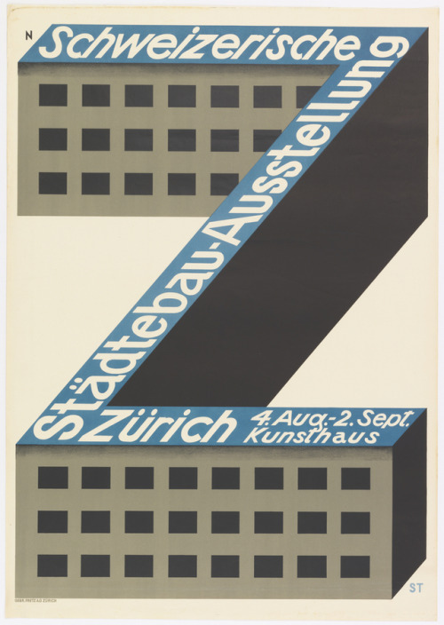 typo-graphic-work: Schweizerische Stadtbau-Ausstellung (Swiss City Planning Exhibit), 1928, 