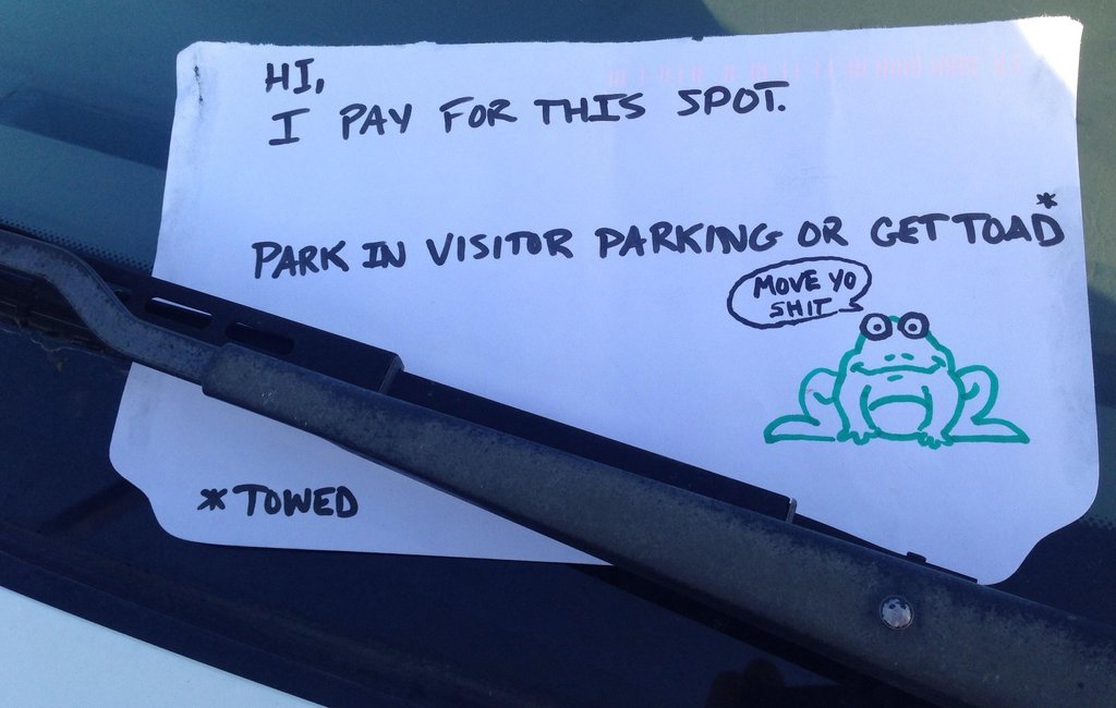 lolfactory:  Park in visitor parking or else…☆ funny tumblr pictures ☆ MOAR