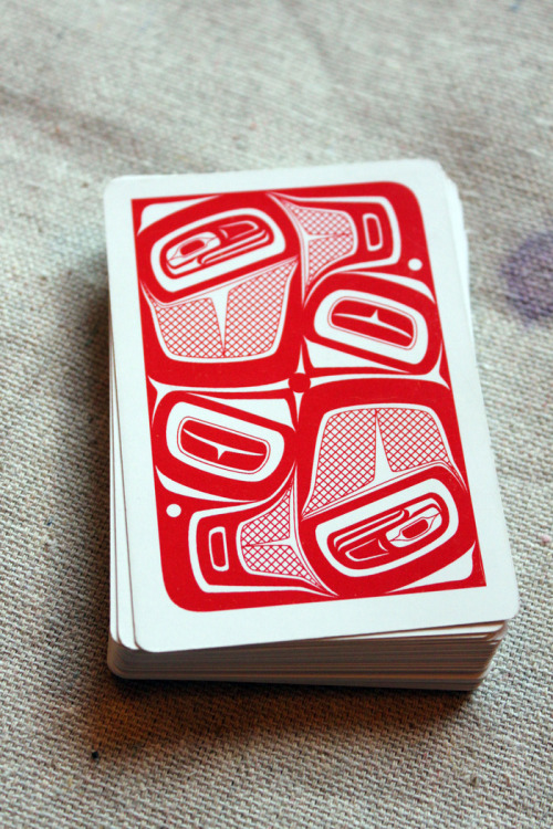 nitanahkohe:check out Tlingit artist Rico Worl’s gorgeous set of NW Coast-style playing cards!! ge