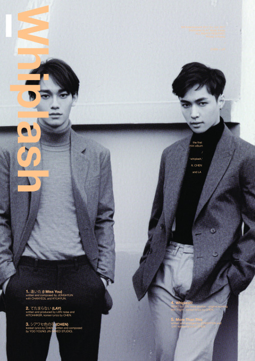 onews: EXO-LAY_CHEN  /  “whiplash” the first mini album