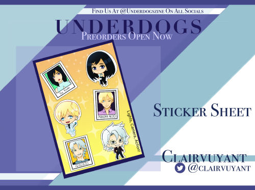 Hello Everyone!Our next merch preview is for our sticker sheet, which is made by Clairvuyant! You ca