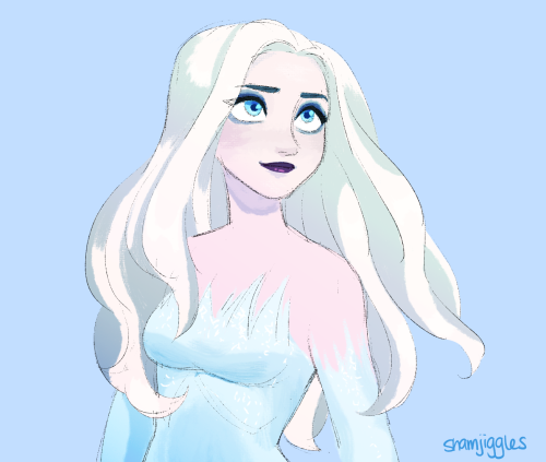 shamjiggles:hair down elsa… yes