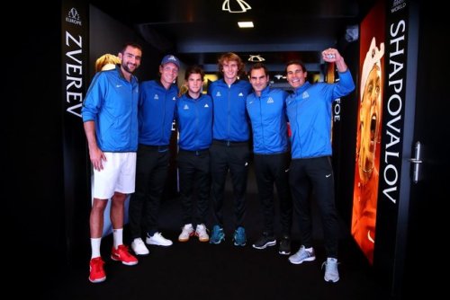 rfederer2:  Team Europe 💪  they are the cutest buddies
