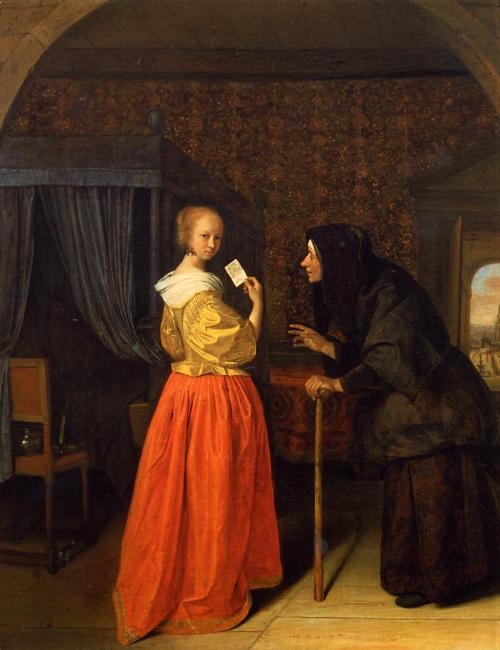 artist-jan-steen: Bathsheba Receiving David s Letter, Jan SteenMedium: oil,panelwww.wikiart.