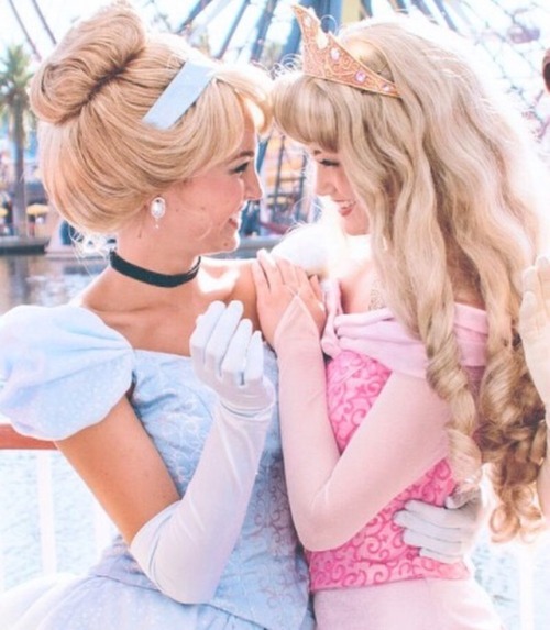 thatspecialplace:  sandybrown121:  Of course two sissy Disney Princesses would be attracted to each other. Duh!   Duh!!