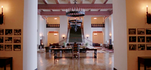 To construct the interiors of the Overlook Hotel, Stanley Kubrick and his production designer, Roy W