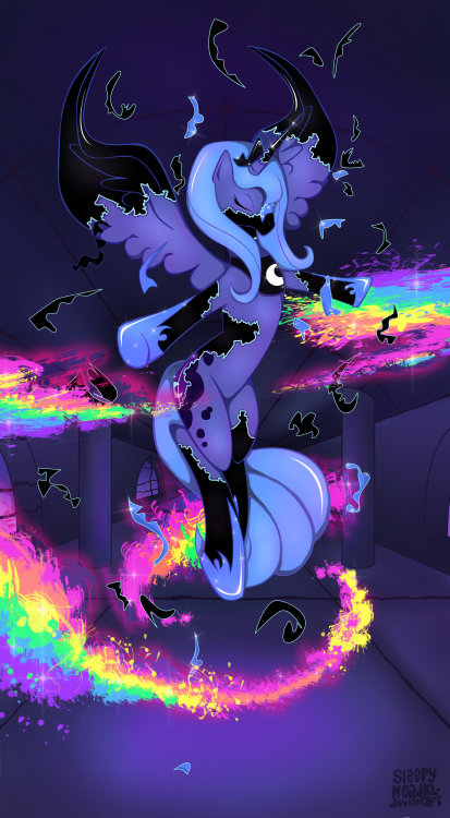 mypantsrcool:  Princess Luna Breaking Free by =sleepyheadkl 