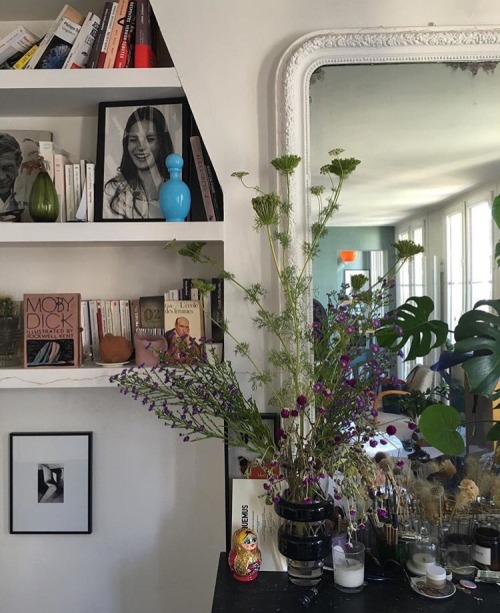 breath-of-french-air: rusteddstardust: Jeanne Damas’s apartment Breath of French Air