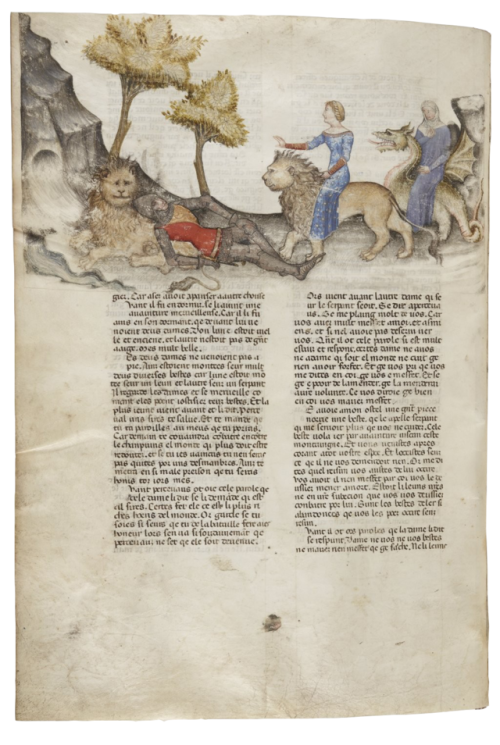 La Quête du Saint Graal et la Mort d’Arthus, Gautier Map, 1301-1400Source: National Libr