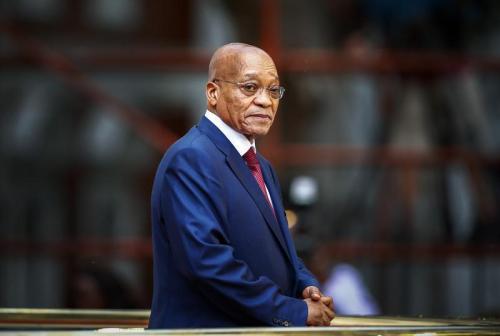 humanrightswatch: South African President Jacob Zuma arrives to give his State of the Nation address