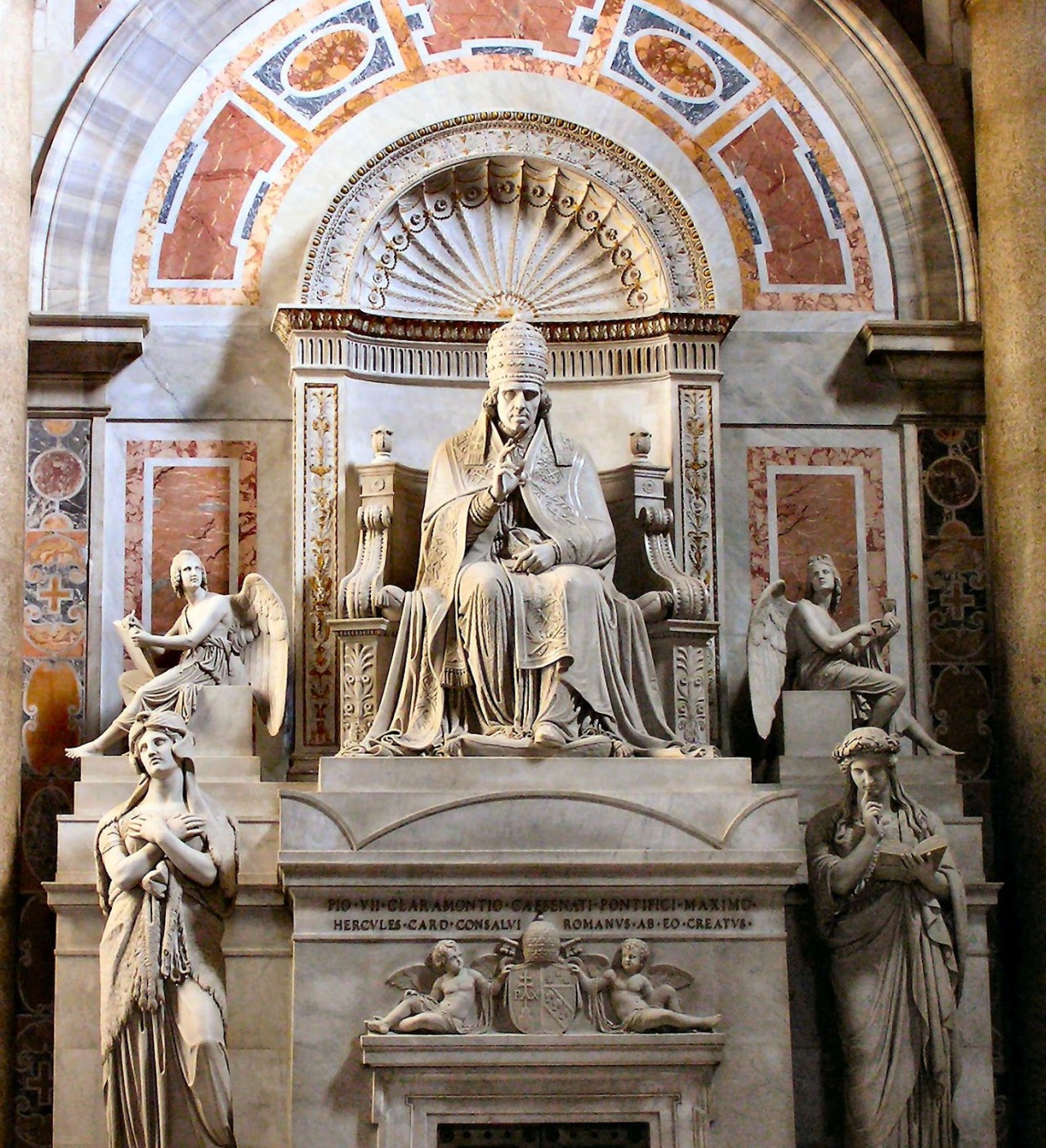 Bertel Thorvaldsen (1770 - 1844), monument to Pope Pius VII (1831), Clementine Chapel,