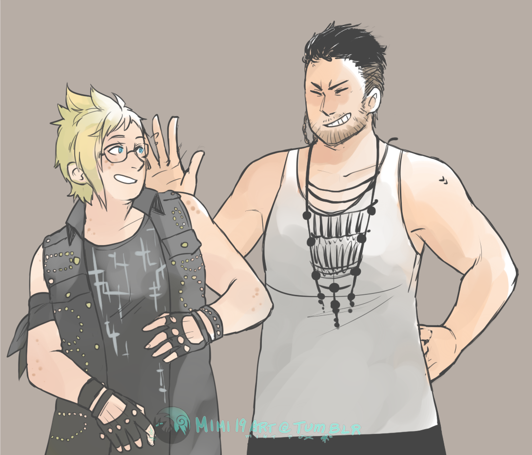 mimi19art:  i believe i got motivated by the recent official doodle for ffxv comerades