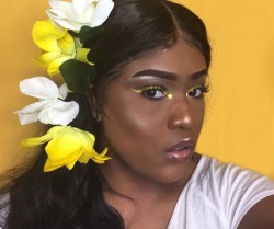 jvzmina:  The best look I’ve ever done tbh. Springtime inspired 🌻✨