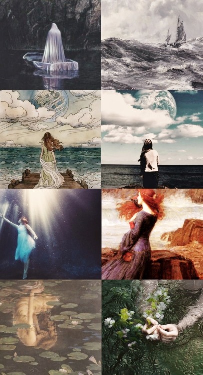 wingedwolves:⚜ inspiration for sea wreathed girls ⚜  “salt-skinned sea wreathed girls sail the ocean waters like ships. emerald scales float upon their skin like flower petals upon a lake.” 