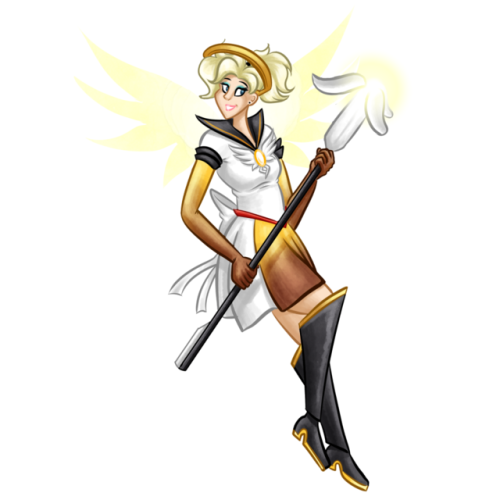 beckyhop:  And in this installment of my Sailor Moon/Overwatch mashup, here’s the Support ladies! Next up, I’ll be compiling all these designs into one big image, and have a companion piece featuring the non-female characters! OFFENSE/DEFENSE | TANK