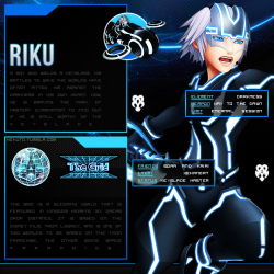 nokuto:    In The Grid, Riku wears a dark