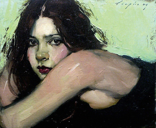understandingpatientwolf: Malcolm Liepke. These paintings are by the American artist Malcolm Liepke.