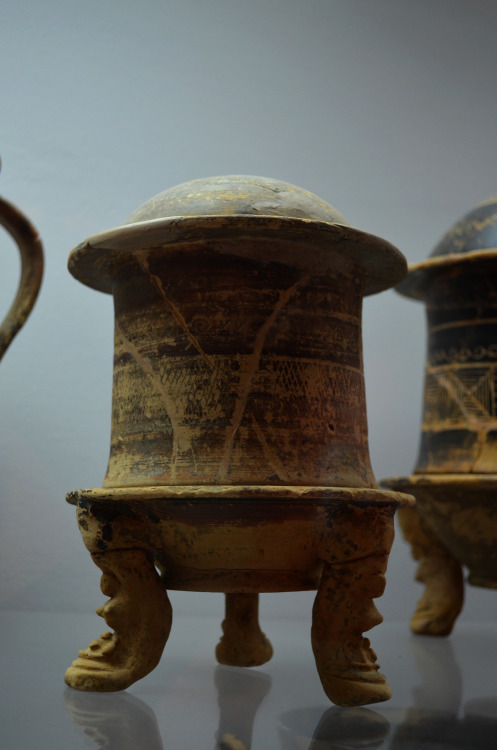 greek-museums:Archaeological Museum of Leukas:An very important group of hellenistic cinerary urns, 