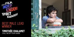 whatthingsthatmatter:  !!! BEST MALE LEAD - TIMOTHÉE CHALAMET