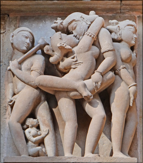 Tantric carving from the Lakshmana Temple, Khajuraho, India. 10th century