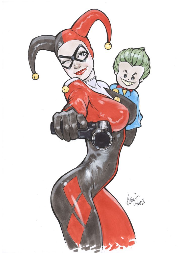 geekcomics:   Harley Quinn by Elias Chatzoudis 