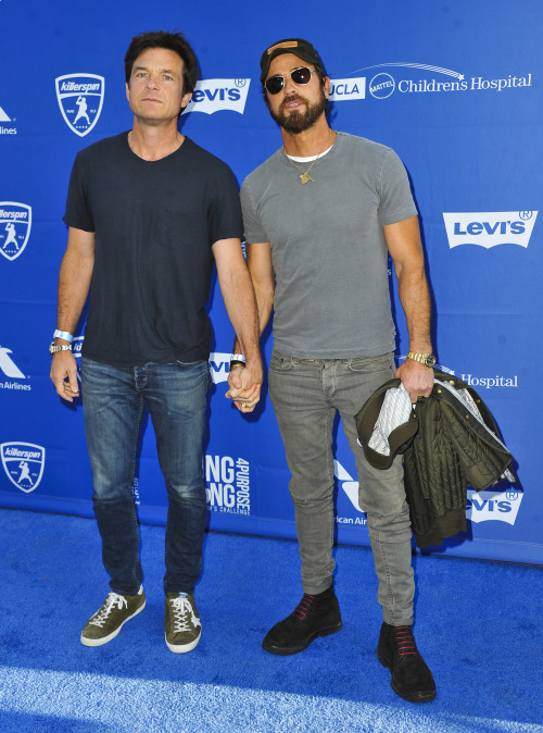 Justin Theroux and Jennifer Aniston attending the Louis Vuitton's