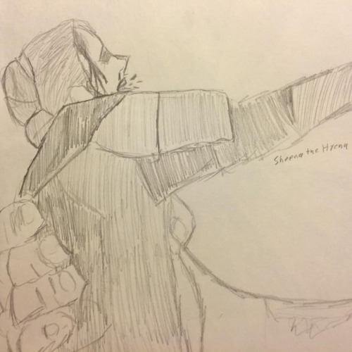 I sketched my favorite death scene in the Battle of Winterfell. RIP Lady Mormont. Here we Stand.