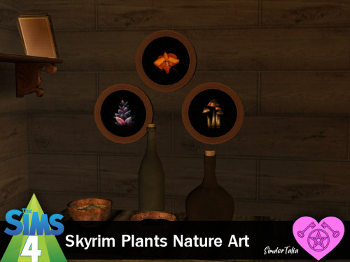 Skyrim Plants nature ArtSome plants from Tamriel, pressed and mounted on a black velvet background.S