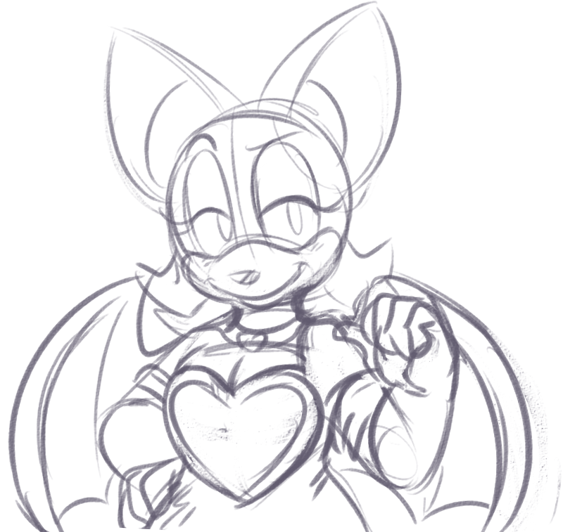 rouge is my fav sonic to draw