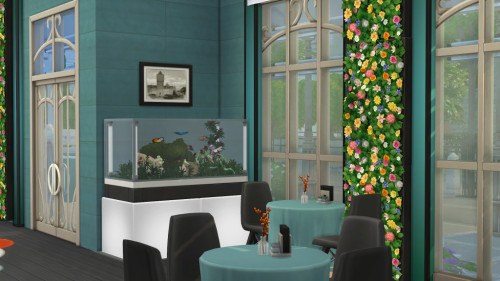 Redesign of the Her-n-Hedgehog cafe by fatalistLot 30*20NO CCDownload at ihelensims site