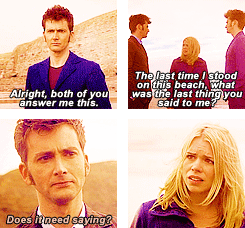 thirdstrikes:  I’ve only got one life, Rose Tyler. I could spend it with you, if