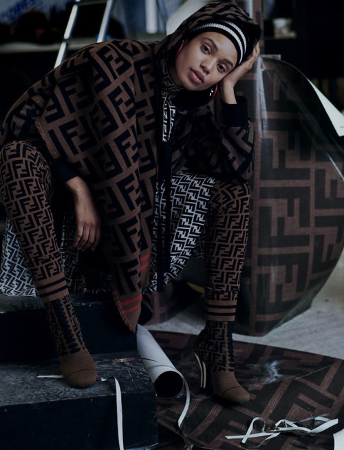 Publication: Elle Italia Photographer: David BurtonModel: Afrodita Dorado    Afrodita in Fendi from 
