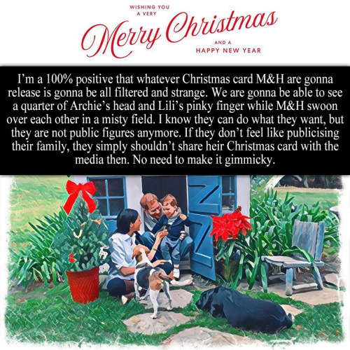 royal-confessions: “I’m a 100% positive that whatever Christmas card M&amp;H are gon