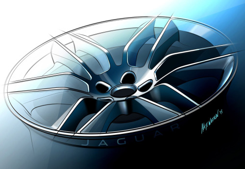 automotive-design: Jaguar F-Type Coupe 2014 Sketches (by Jaguar Design Team)
