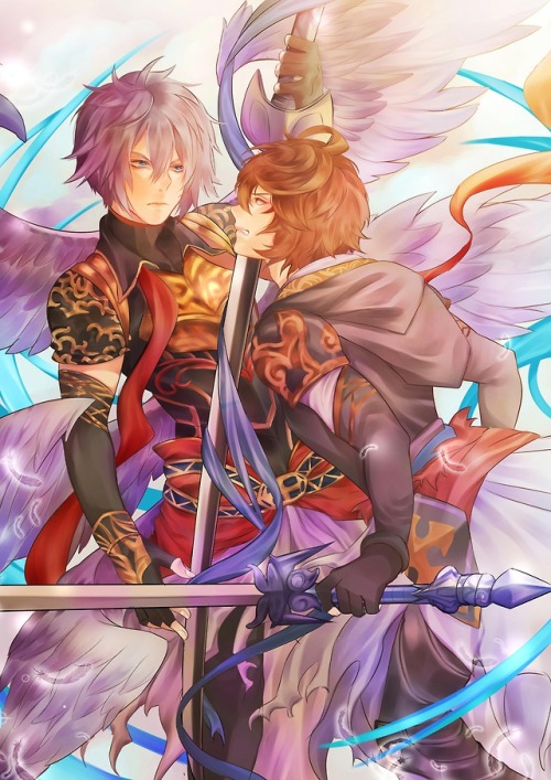 Sandalphon x Lucifer from GBF