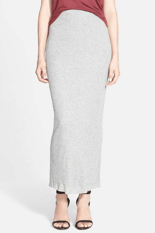 Rib Maxi Skirt