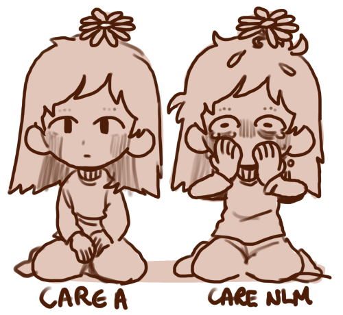 A poem: Care A, Care B, Care Nobody Loves Me(Yes I hope I can make some Wonder Egg pins soon)