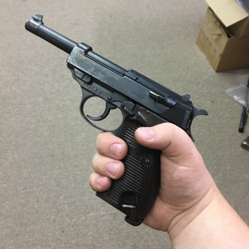 This Walther P38 was sold to us by a WWII and Korean War Veteran – a bring back from his tour 