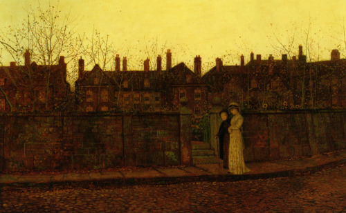 In the Golden Gloaming, 1881, John Atkinson GrimshawMedium: oil,canvas