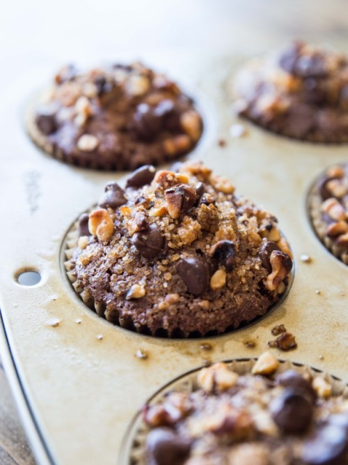 Gluten Free Chocolate Zucchini Muffins