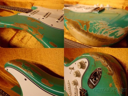 bushdog:  Fender USA Custom Shop TBC 1964 Stratocaster Heavy Relic -Sea Foam Green- 2014 