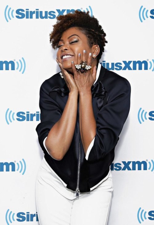 soph-okonedo:Taraji P. Henson visits the SiriusXM Studios on October 6, 2017 in New York City