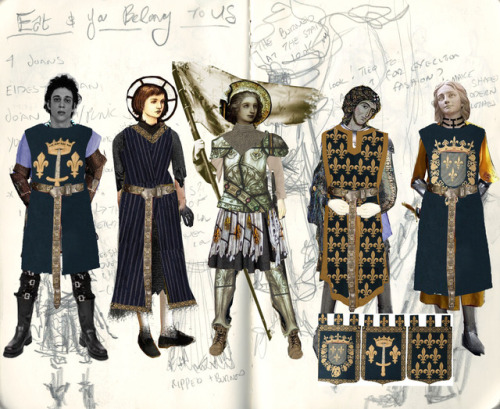 matildasabaldesign:More Joan of arc renderingsI’m enjoying trying this new collage style but its ver