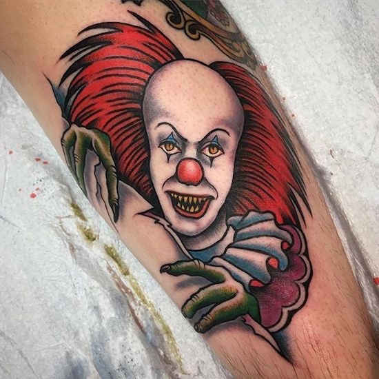 Buy Pennywise Horror Traditional Tattoo Art Print Online in India  Etsy
